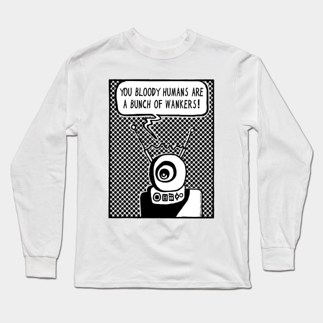 Bloody Humans Long Sleeve T-Shirt by jarhumor